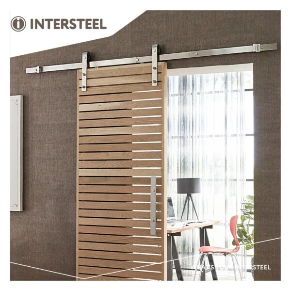Intersteel Schuifdeursysteem Basic rvs geborsteld 3