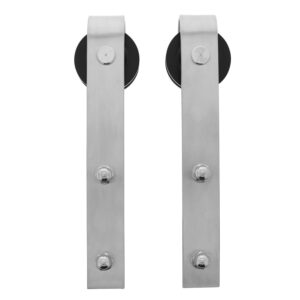 Intersteel Set van 2 hangrollen Basic 290 mm rvs geborsteld