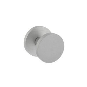 Intersteel-Voordeurknop-Rond-O55-mm-eenzijdige-montage-aluminium