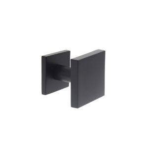 Intersteel-Voordeurknop-vast-verkropt-vierkant-mat-zwart