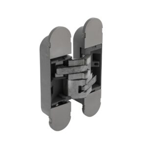 Onzichtbare lichtgewicht verdekte scharnier 130 x 30 mm fiberglass nikkel 3D instelbaar