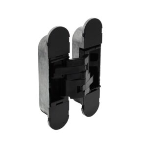 Onzichtbare verdekte scharnier 130 x 30 mm mat zwart 3D instelbaar