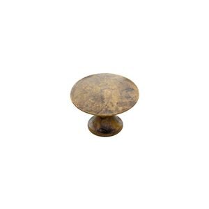 Meubelknop-intersteel-messing getrommeld