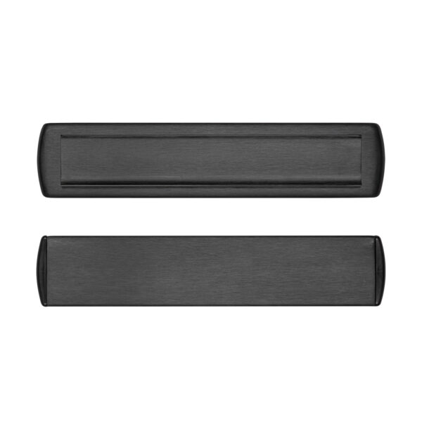 Briefplaat+tochtklep Curve Plus-ZWART