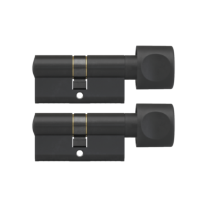 Knop-cilinder-zwart-plura