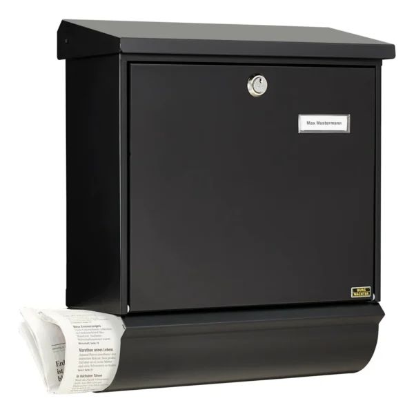 Burg-Wächter-brievenbus-kast_zwart-comfort-set