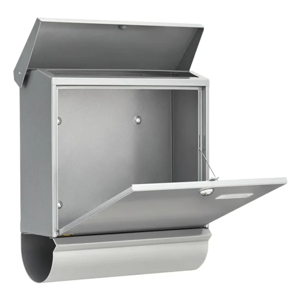 Burg-Wächter-brievenbus-kast_zilver-comfort-set