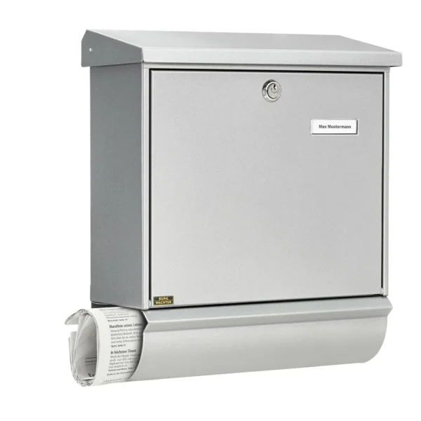 Burg-Wächter-brievenbus-kast_zilver-comfort-set