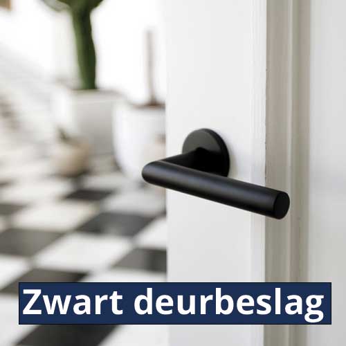 Zwart-deurbeslag